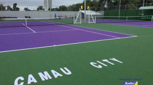 Sân Cà Mau City - Sơn Hawker Tennis - Công Ty Trách Nhiệm Hữu Hạn Sài An